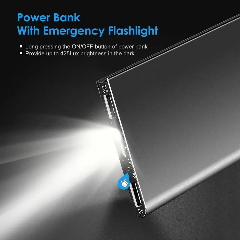 MSL 20000mAh Power Bank with Flashlight for Heated Clothing and Devices
