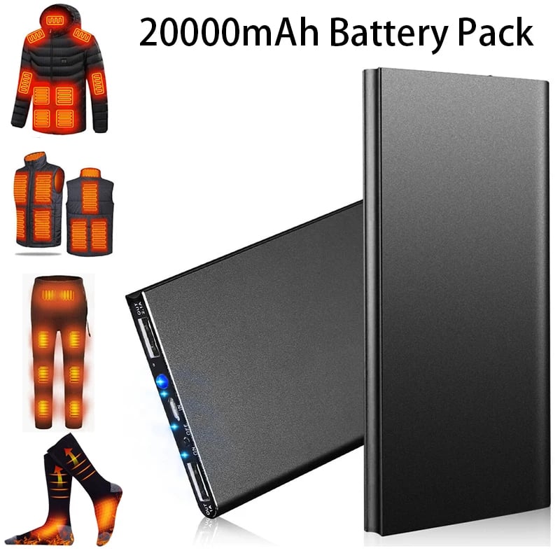 MSL 20000mAh Power Bank with Flashlight for Heated Clothing and Devices