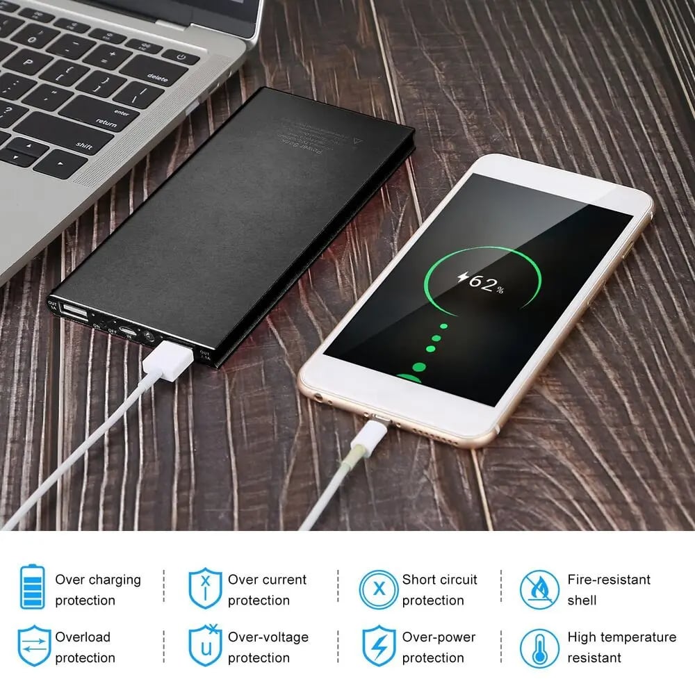 MSL 20000mAh Power Bank with Flashlight for Heated Clothing and Devices