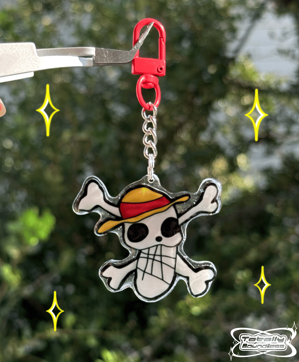Image of Straw Hats Jolly Roger (Luffy's Version) Keychain