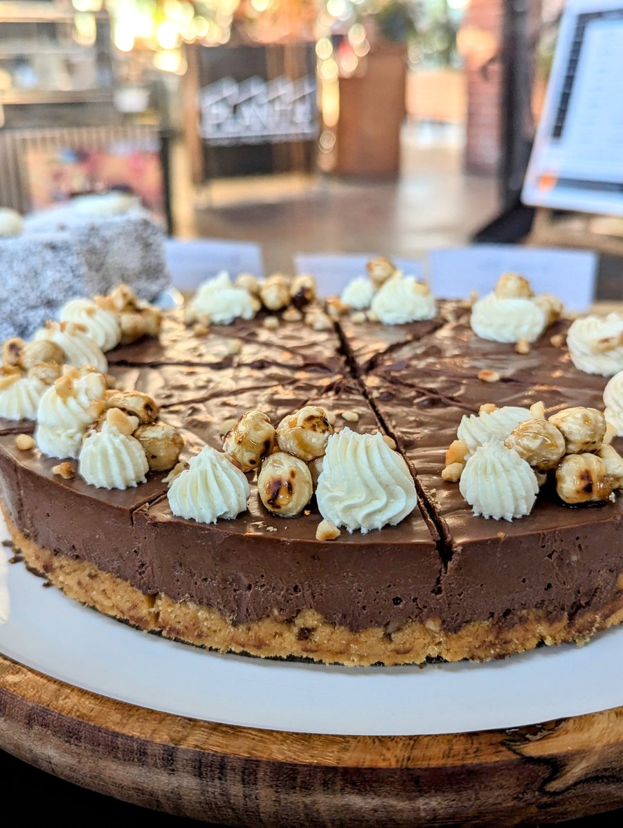 Image of XMAS Chocolate Hazelnut Tart - Pick up Xmas eve Wed Dec 24th 2-3pm