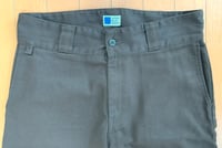 Image 2 of Japan Blue Jeans poly/cotton brown work pants, size L (33”)