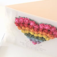 Image 2 of Rainbow Wedding Card. Personalised Same Sex Wedding Card. Gay or Lesbian Wedding Card.