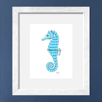 Image 1 of Blue Seahorse, 2022 (Print)