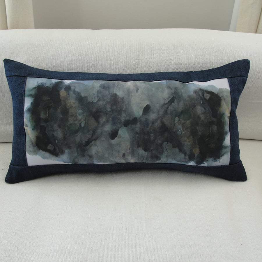 Image of 'Deep waters' long display cushion