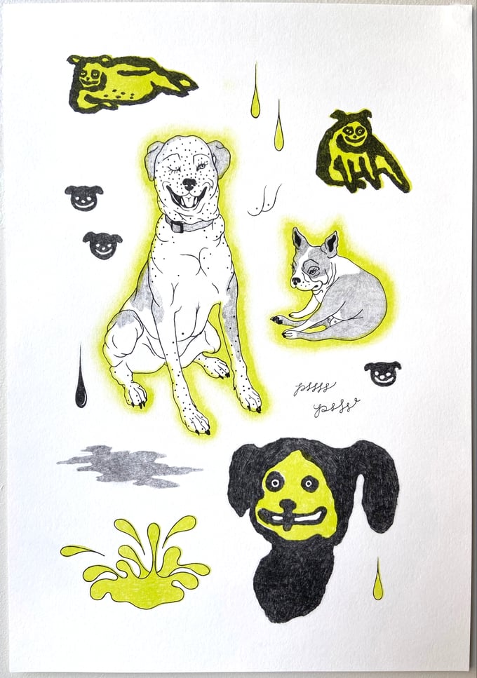 Image of "Pssss" Riso Print by Brittany Kieler