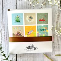 Image 4 of Set of 6 - Birthday greeting cards set for boys.