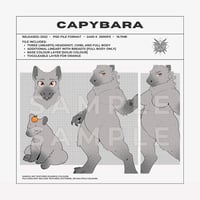 CAPYBARA LINEART TEMPLATE