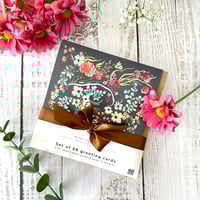 Image 2 of Set of 4 - Floral greeting cards