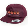"5 FLAME" 5 Panel Hat Burgundy