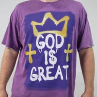 Image 1 of God Is Great "Royal" Purple Tee