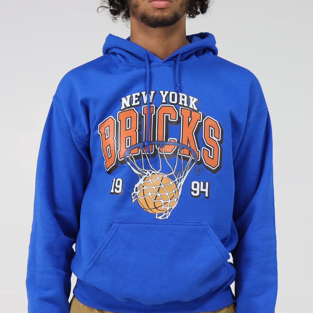 Image of Ny Bricks Blue Hoodie