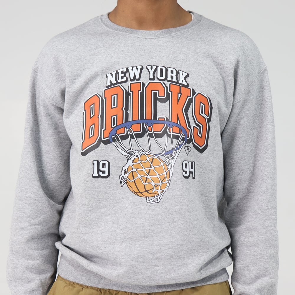 Image of New York Bricks Grey Crew Neck Sweater