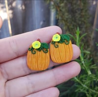 Image 1 of Pumpkin Harvest Earrings 