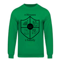 Green Long Sleeve - 4 Houses 1 Family