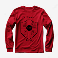 Red Long Sleeve- 4 Houses 1 Family