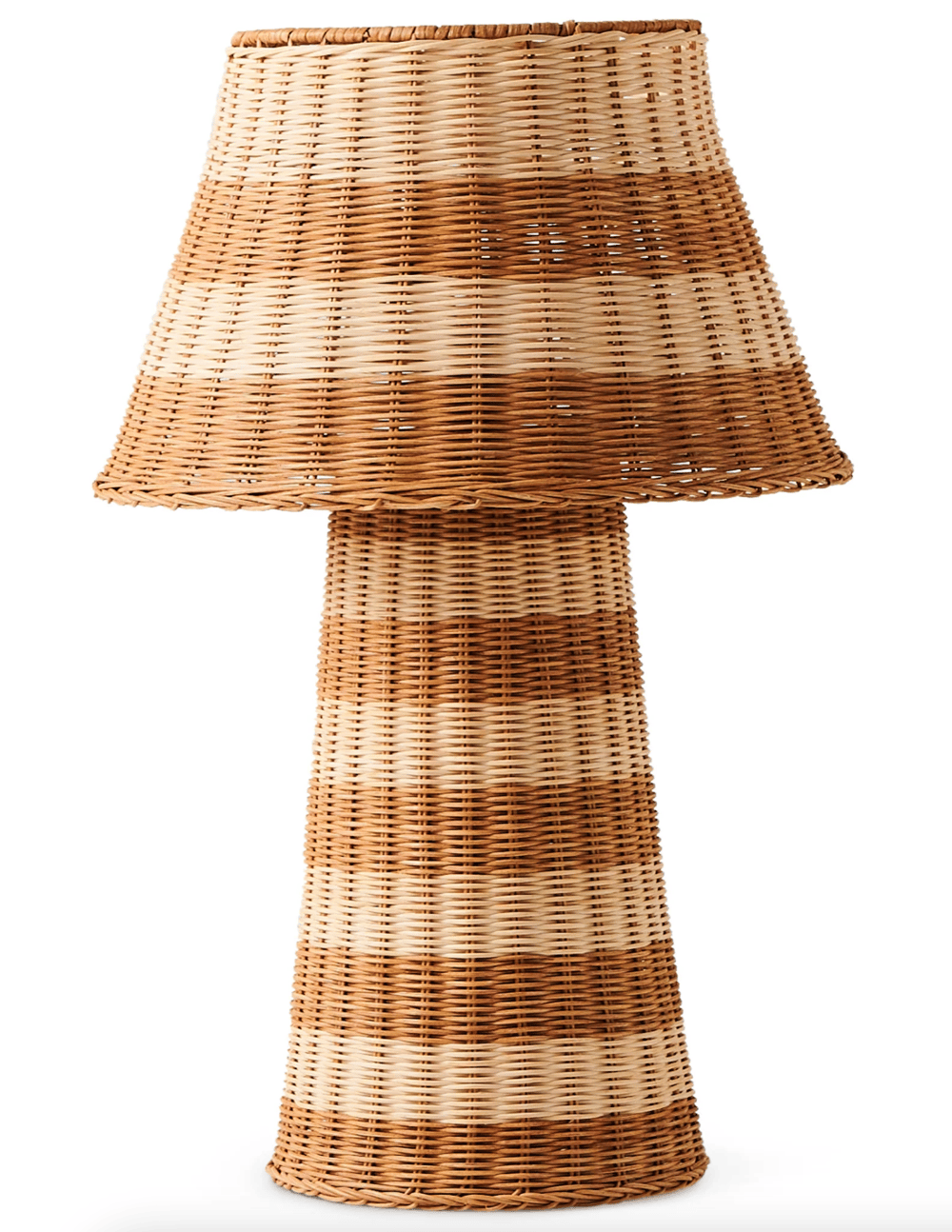 Image of Striped Rattan Lamp 