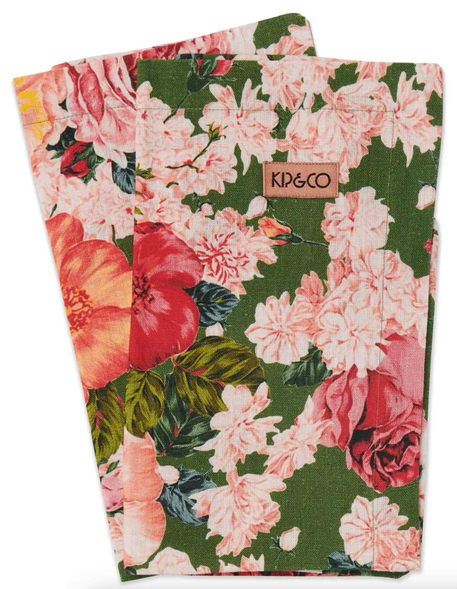 Image of Rose Garden Linen Napkins