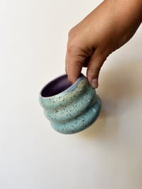 Image 1 of Blue/Purple Speckled Bubble Cup