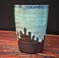 Image 2 of TRAVEL MUG - Dark Matter Drippy Turquoise (XL)