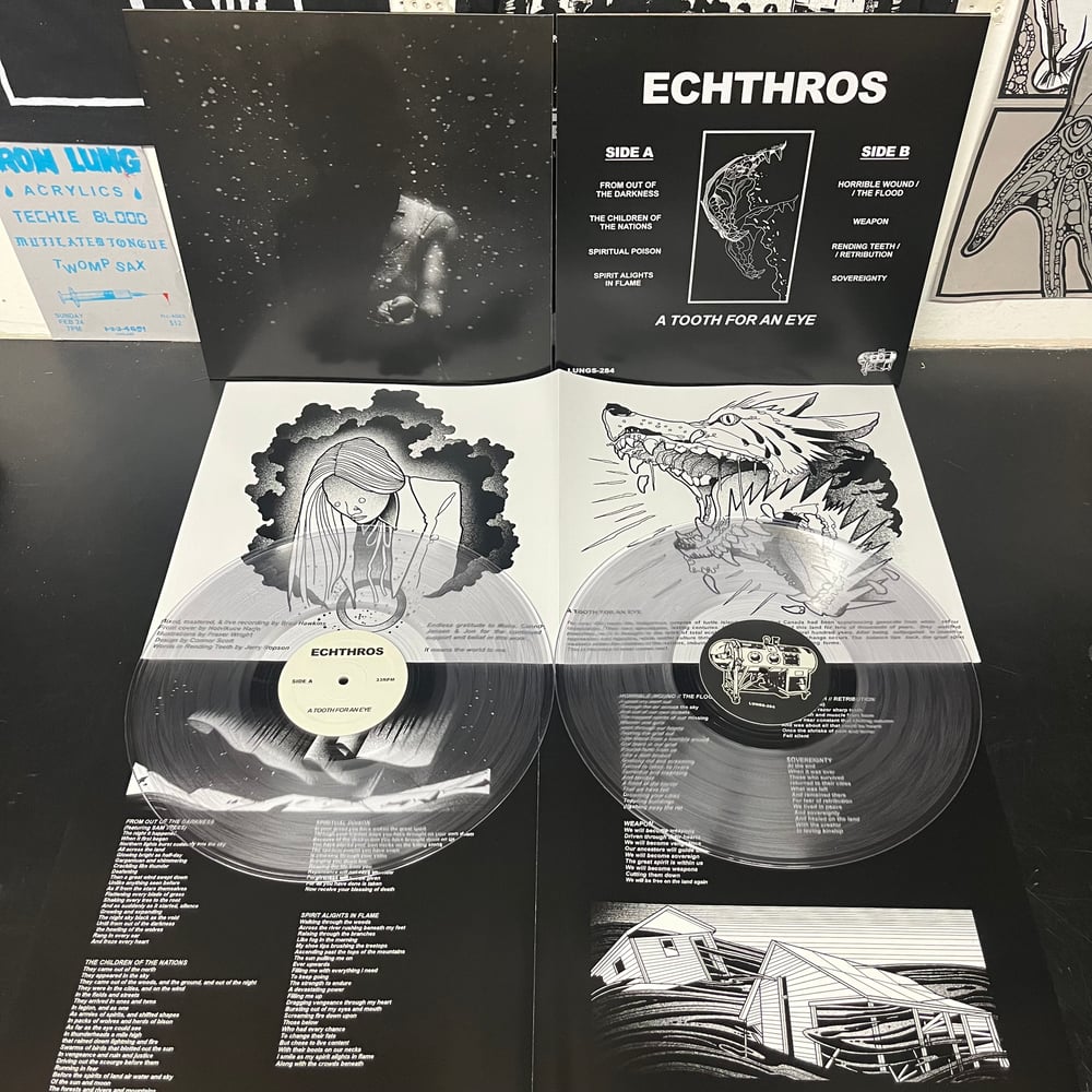 ECHTHROS A Tooth For An Eye LP IRON LUNG RECORDS