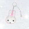 Handmade felt bunny keychain 