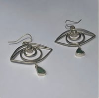 Image 1 of BLUE IRIS EARRINGS