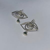 Image 4 of BLUE IRIS EARRINGS