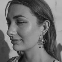 Image 3 of BLUE IRIS EARRINGS