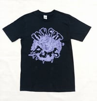 Image 1 of InkSpit Rats Black T-shirt with Purple print