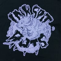 Image 2 of InkSpit Rats Black T-shirt with Purple print