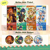 Image 1 of [preorder] Natlan Holo Ticket & Badges