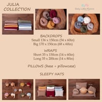 Image 2 of Julia fabric backdrop wrap pillow hat