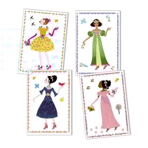 Image of Dresses Through Seasons Stickers And Paper Dolls