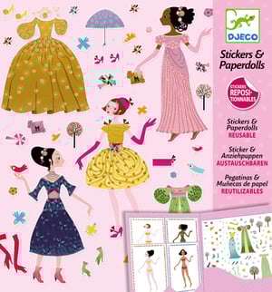 Image of Dresses Through Seasons Stickers And Paper Dolls