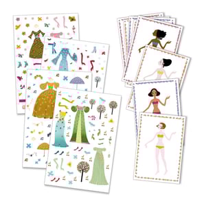 Image of Dresses Through Seasons Stickers And Paper Dolls