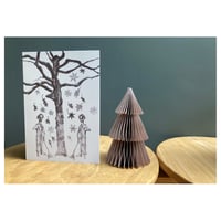 Image 4 of The Leaf-Sweeper - Christmas Card - Pack Of Three