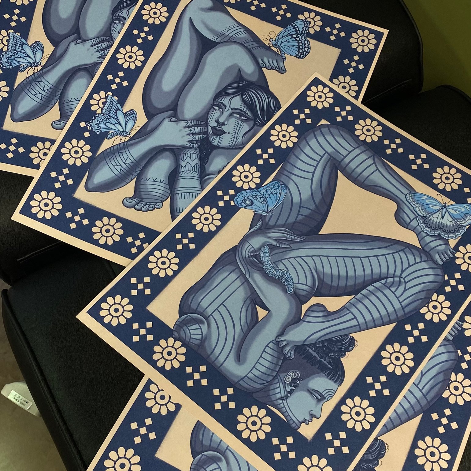 Image of Prints Bendy Blue