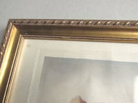 Image 12 of Antique 'Barbizon Les Glaneuses' Aquatint Print, Signed 'Le Garf' After J F Millet, Framed 