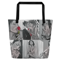 Image 2 of Black Lez Large Print Tote Bag