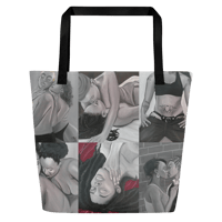 Image 3 of Black Lez Large Print Tote Bag