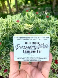 Image 2 of Solid Tallow Shampoo Bar / Hydrating & Nourishing Travel-Friendly Shampoo