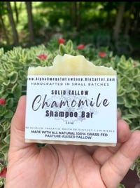 Image 1 of Solid Tallow Shampoo Bar / Hydrating & Nourishing Travel-Friendly Shampoo