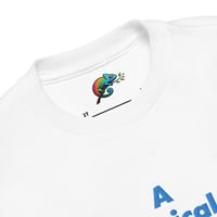 Image 5 of Autism Awareness T-Shirt for Kids - Embroidered White Shirt - A Typical Kid Design
