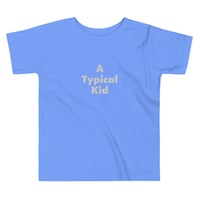 Image 2 of Autism Awareness T-Shirt for Kids - Embroidered Shirt - A Typical Kid Design