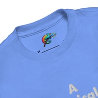 Image 5 of Autism Awareness T-Shirt for Kids - Embroidered Shirt - A Typical Kid Design
