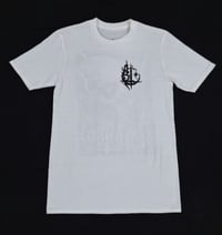 Image 2 of 'Bonetrail Skull' White & Black T-shirt - Bone Trail Apparel