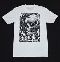 Image 1 of 'Bonetrail Skull' White & Black T-shirt - Bone Trail Apparel