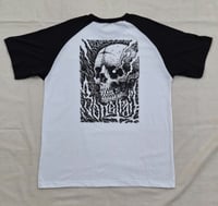 Image 1 of 'Bonetrail Skull' Raglan T-shirt - Bone Trail Apparel