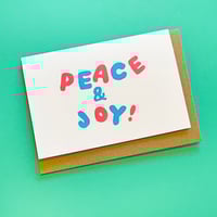 PEACE & JOY (SINGLE NOTECARD OR BOX OF 6)